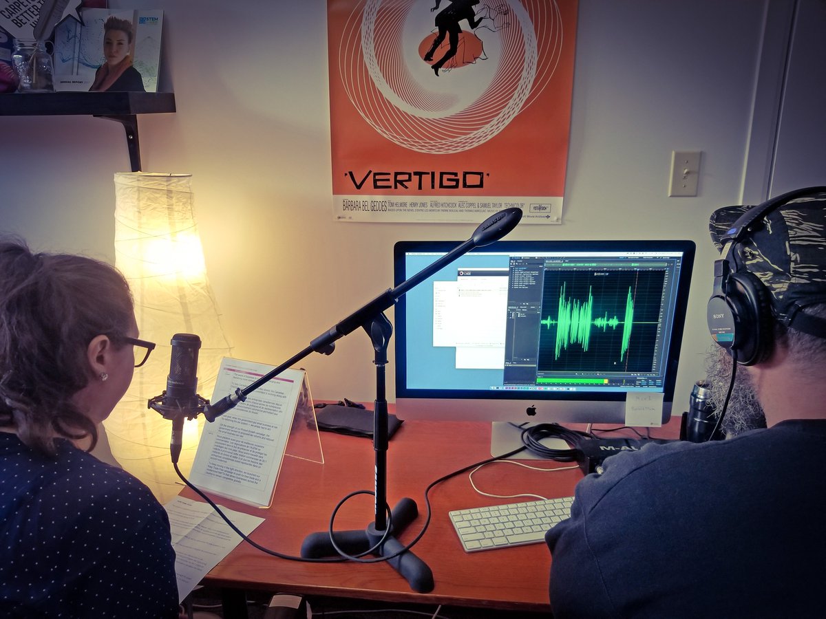 CdnChamberofCom's tweet photo. The countdown is on until #CCCAGM18 and all hands are on deck! Yesterday, our Claims Coordinator, Geneviève, was with @BanfieldAgency to record a voice-over for a top-secret video to be used at our AGM. https://t.co/IGLxdohY4P