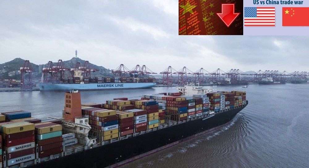 samirsinh189's tweet photo. China's National Bureau of Statistics reports decline in #exports for 3rd month in a row. With the economy's backbone hit, recession looming large &amp; US planning to tax another $200-bn worth of Chinese imports, #Trump may successfully force China to correct #UnfairTrade practices. https://t.co/0SpWrQJPUR