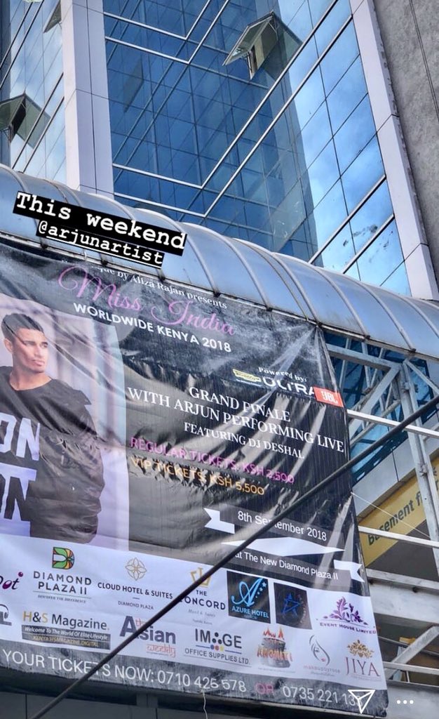 XnatashaX's tweet photo. The @ArjunArtist takeover in Nairobi Kenya has begun lol! Always great to be here 😊 🇰🇪 

See Arjun LIVE tomorrow night at the Miss India Kenya international pageant 👸🏽

Tickets call: +254 710 425 578 https://t.co/c6PzpTTOg5
