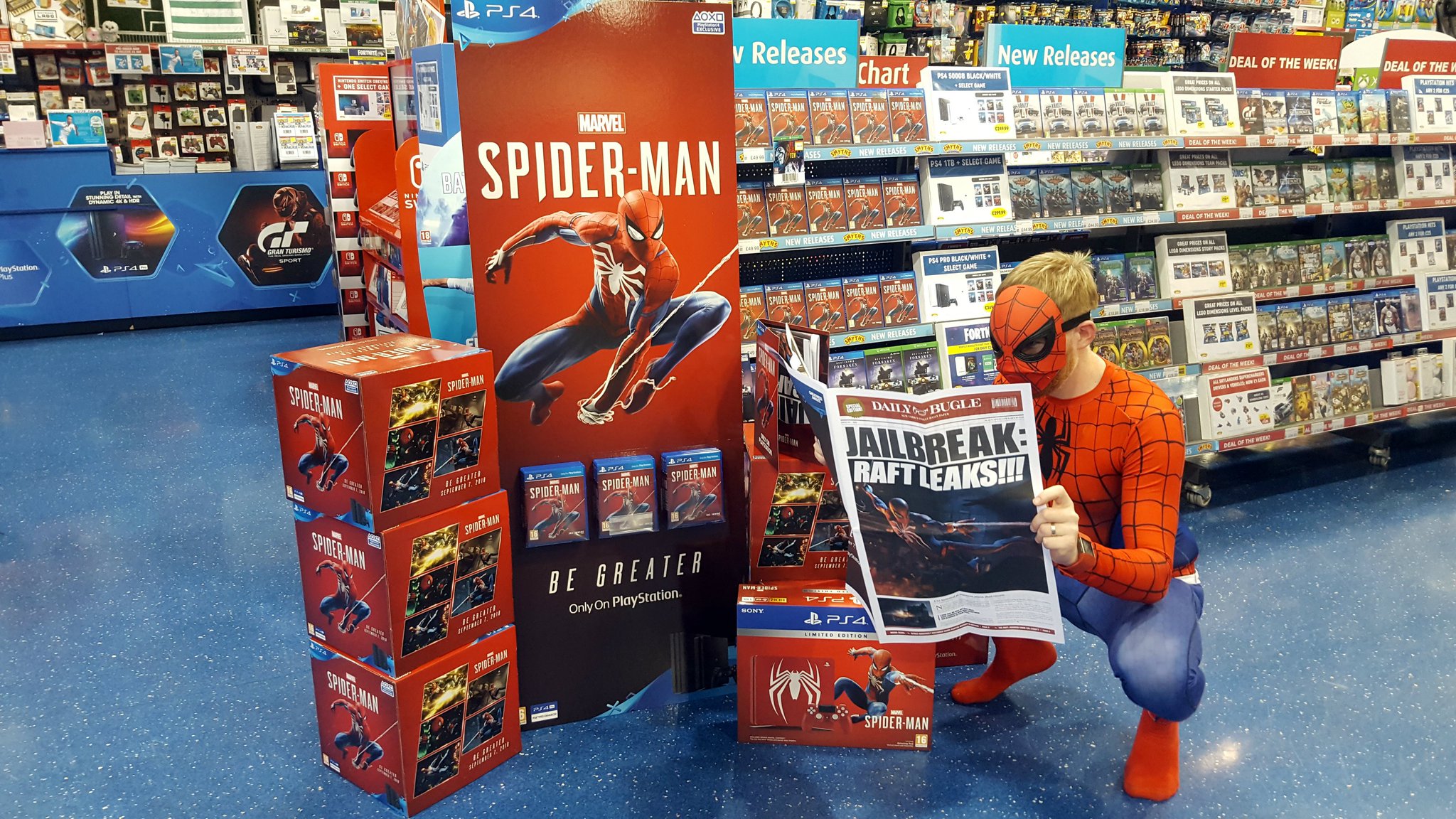 smyths spiderman ps4