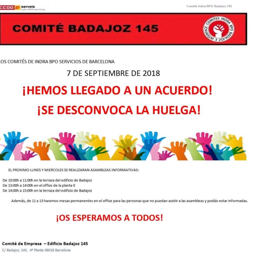 comites Indra BPO Badajoz Interface tweet media