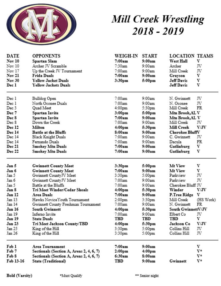 MChawkwrestling's tweet image. The season can’t come soon enough. Traveling to Alabama and Tennessee for some great tournaments this year!

#TheCreekIsRising
