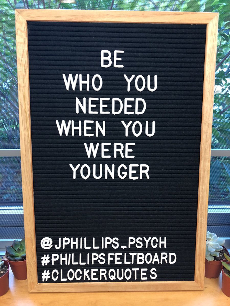 A personal favorite quote to kick off #phillipsfeltboard. Swing by the guidance suite and share some future ideas with me! Happy Friday! #clockerquotes