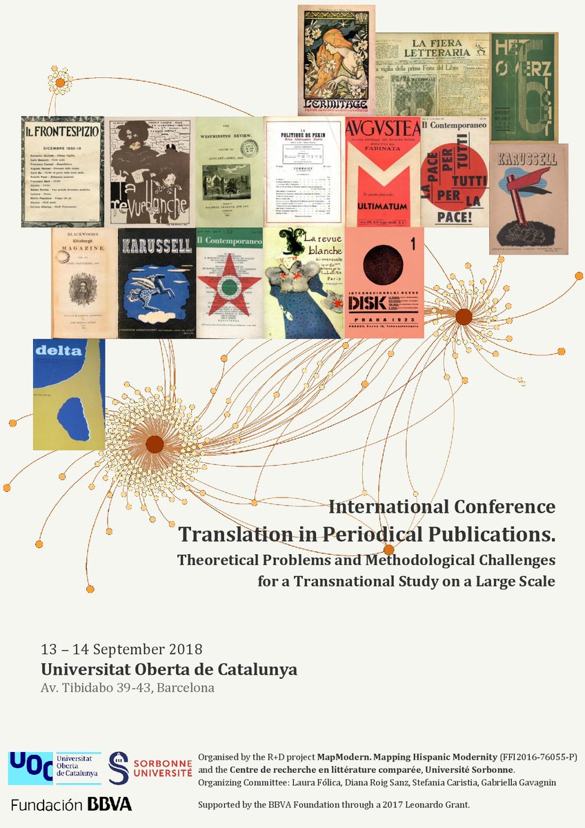 MapModern's tweet photo. Looking forward to meeting our speakers and guests at our conference on "Translation in Periodical Publications" next week, 13-14 September! https://t.co/QVdKu2pqGy https://t.co/ttsvg3bYXs