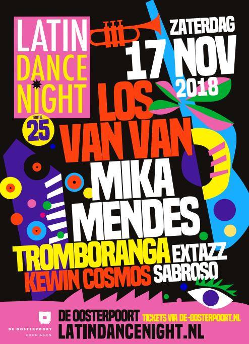 Livemuziek programma Latin Dance Night 2018 bekend! <a href="/losvanvan/">Los Van Van</a> <a href="/Mikamendesmusic/">Mika Mendes</a> <a href="/Tromboranga/">Tromboranga</a> <a href="/KewinCosmos/">KewinCosmos</a> Extazz &amp; Sabroso live @ #LDN18 <3