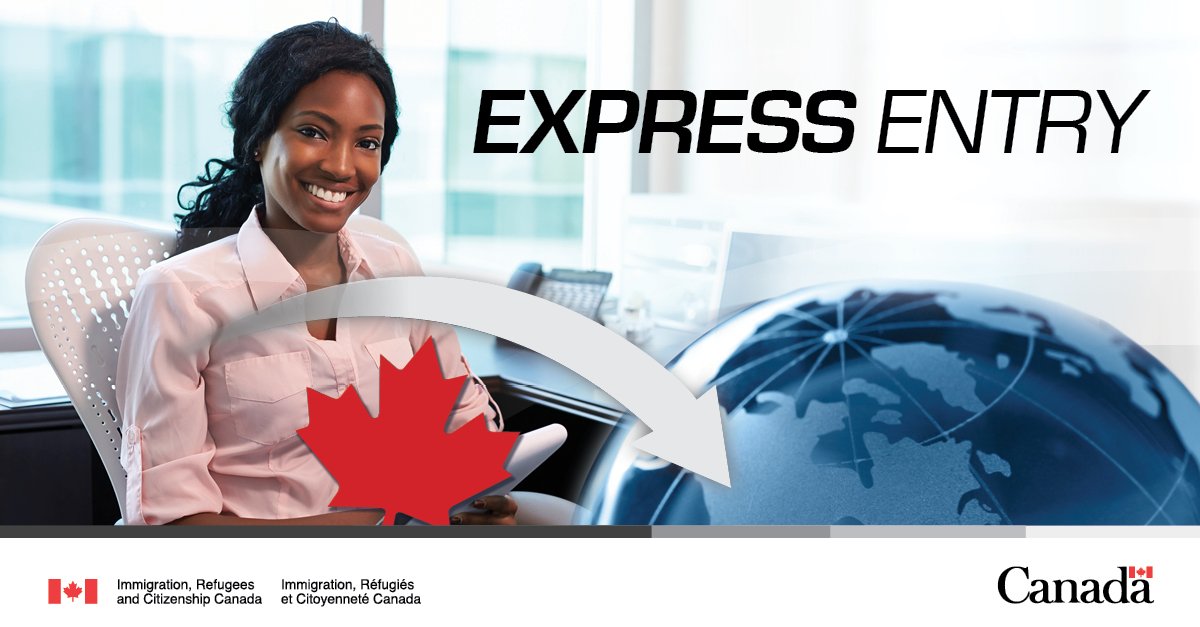 CitImmCanada's tweet photo. We use our #ExpressEntry system to manage skilled workers' applications for permanent residence. Here's how it works: https://t.co/dPUEVP7kiQ https://t.co/09RywvLm7t