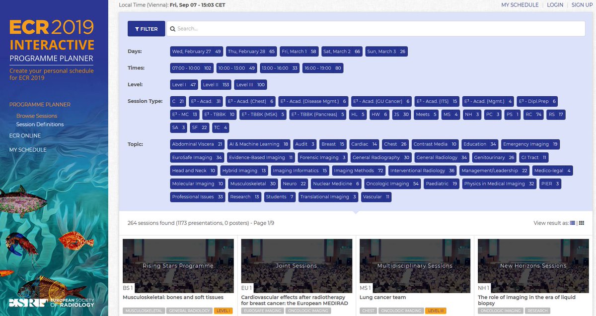 myesr on twitter the ecr2019 scientific programme is now online