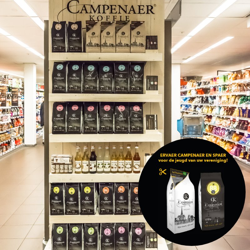 Ze liggen in de winkel! De 500 gram koffiezakken van Campenaer Koffie. Koop je een zak Campenaer Koffie van 500 gram, dan steun je met de Campenaer Consumenten Spaaractie meteen voor de jeugd van jouw lokale vereniging! #Kampen #koffie campenaerkoffie.nl/spaaractie