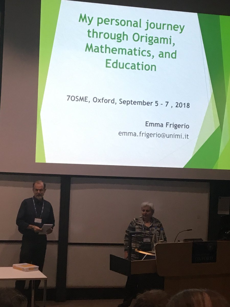 c0mplexnumber's tweet photo. Been looking forward to this! 
#Origami
#Mathematics
#Education
#7OSME https://t.co/48zXBD1vC2