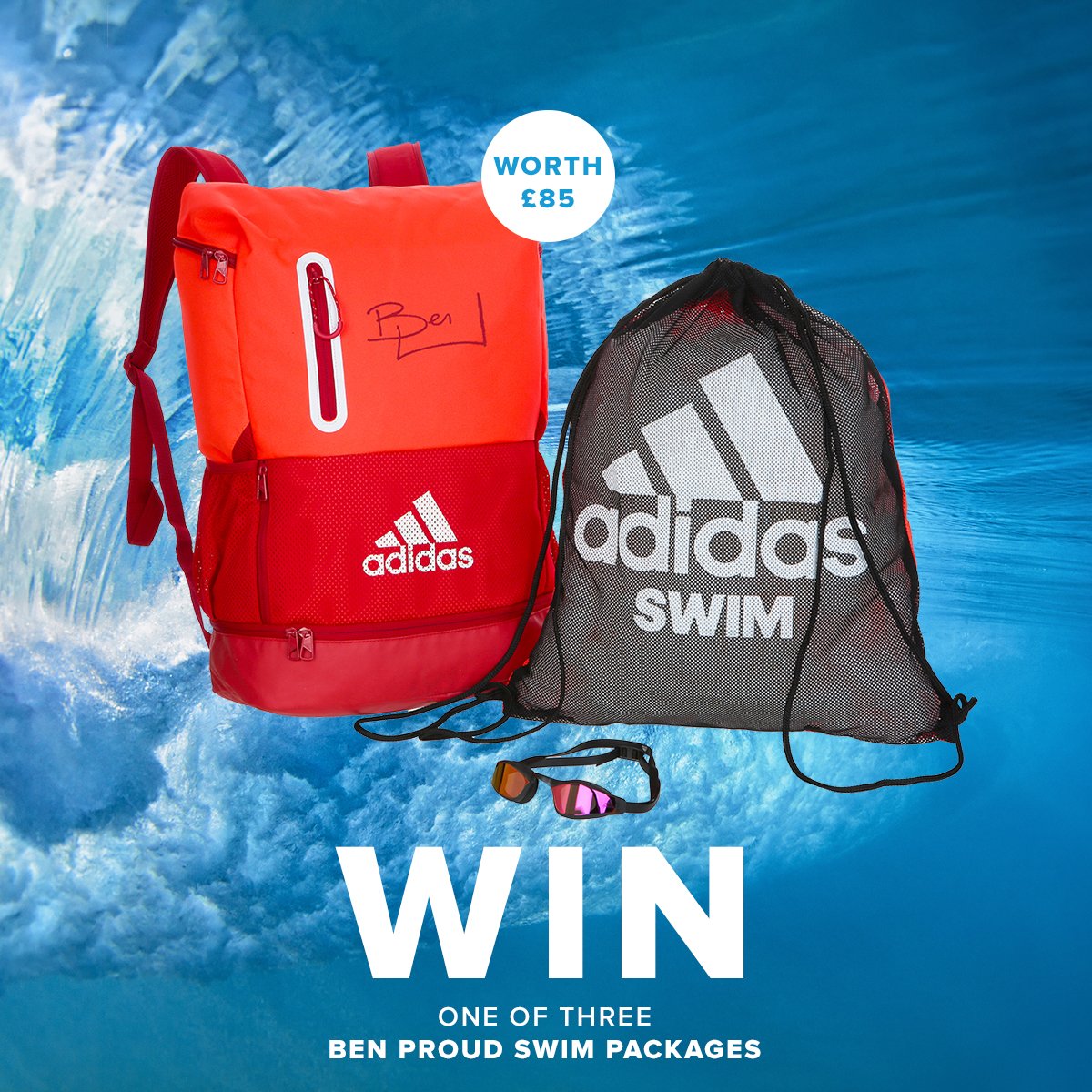 adidas swim backpack