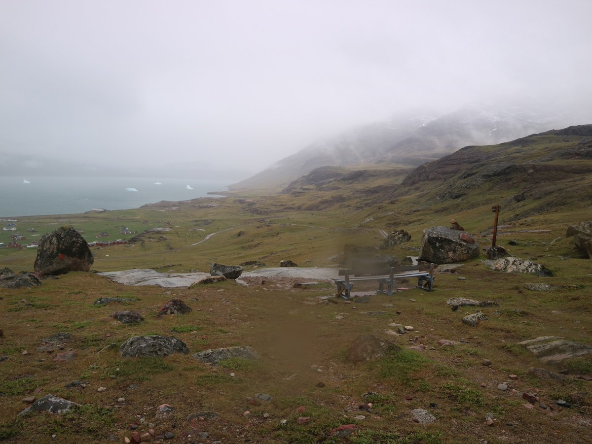 greenlandmap's tweet photo. Here we got excited about seeing our first icebergs in the fjord, and had a roast dinner (classic brits!) at the hotel. The final leg of our journey saw us take a little boat across the fjord to the settlement of Itilleq, and then hike for about an hour to Igaliku. https://t.co/zgsuQc5oJm