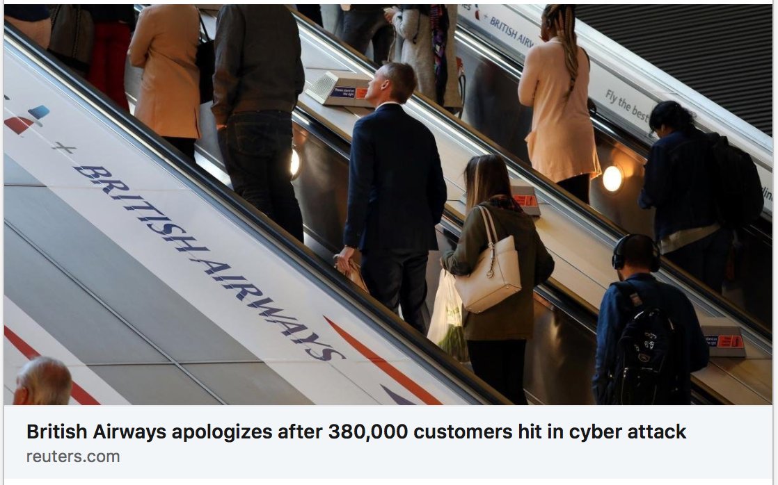 British Airways apologizes after 380,000 customers hit in cyber attack
lnkd.in/d4E9au3