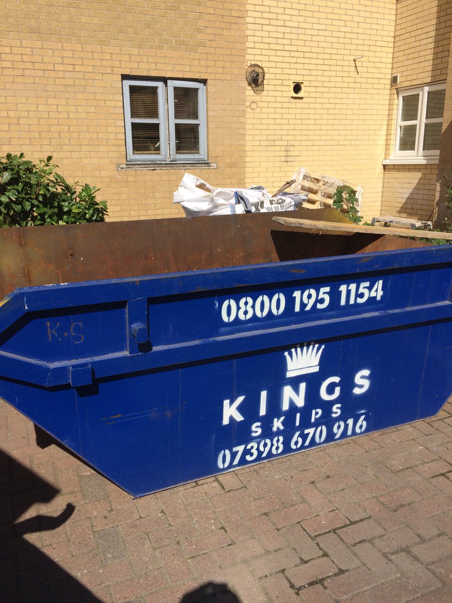 KingsSkip's tweet image. One of our skip delivery’s today to East London to place an order call - 0800 195 1154 or mobile- 07398 670 916 for a very reliable service Email- info@kingsskiphire.com Website- kingsskiphire.com