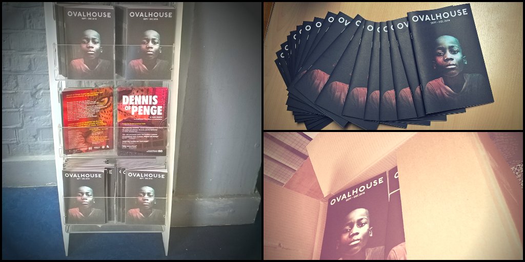 BrxHouseTheatre's tweet photo. Pick up one of our freshly pressed brochures (courtesy of @DebraJaneDesign and @urban_print) in the @Ovalhouse foyer and bar or look out for them in π venues. If you're in Lambeth you may even get one through your door! Let us know what you're looking forward to seeing #OHFall18 https://t.co/0w8qH7ahtb