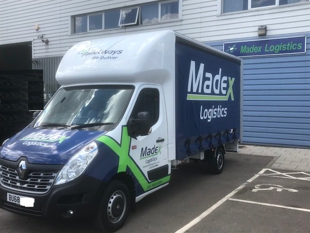 MadexLogistics's tweet photo. Our brand new prestige Renault Master in front of our prestige premises.  After the successful trial of this size vehicle we now have 4 of them on our fleet allowing access to the harder to reach points giving you and your customers more options than ever. #Weinvest #Palletways https://t.co/RuVE9FXxAY