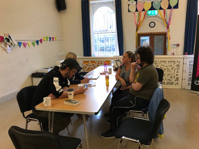 Thanks to <a href="/ArtsFactoryRhon/">Arts Factory Rhondda</a> for hosting our Warm &amp; Safe homes drop in session today, a really stimulating place to be and we met some inspiring groups like <a href="/proudvalleys/">Proud Valleys</a> we'll be back on October 11th #RCT #communities