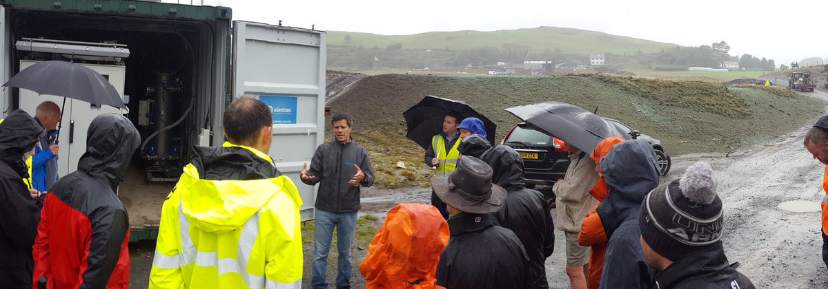 boneidle62's tweet photo. Fab 2days #MineX18 @UWTSD concludin with visit2 #Frongoch #metalmineswales 👀SSSI  [#linarite #malachite/#schulenbergite] &amp;remedial workby @NatResWales. Inc specialist hydroseedingWith @swanseageog/ @SalixBio &amp; #Elentec #electrochemistry PilotTrials. Special thanx 2all speakers. https://t.co/8Ifxgwa4s7