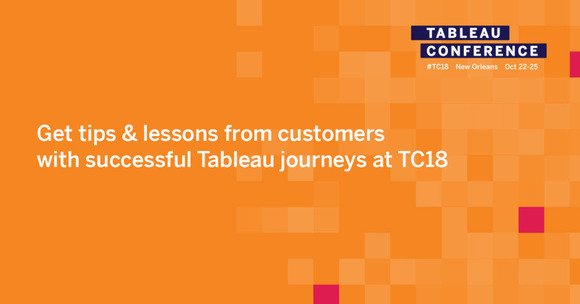 There is no better conference.  Real Customers, Real Use Cases, Really Actionable Insights.  Join us in New Orleans for Tableau Conference! tabsoft.co/2wOJdXh