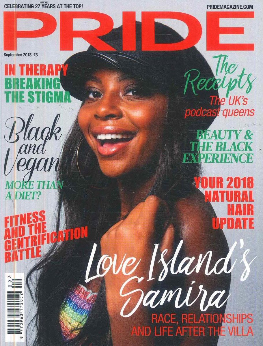 UniqueMagazines's tweet photo. Love Island's Samira talks race, relationships and life after the villa in this issue of Pride https://t.co/N8GZ0TrsrL @Pridemag @MightySamira #samiramighty #loveisland https://t.co/ykps1zQaVb
