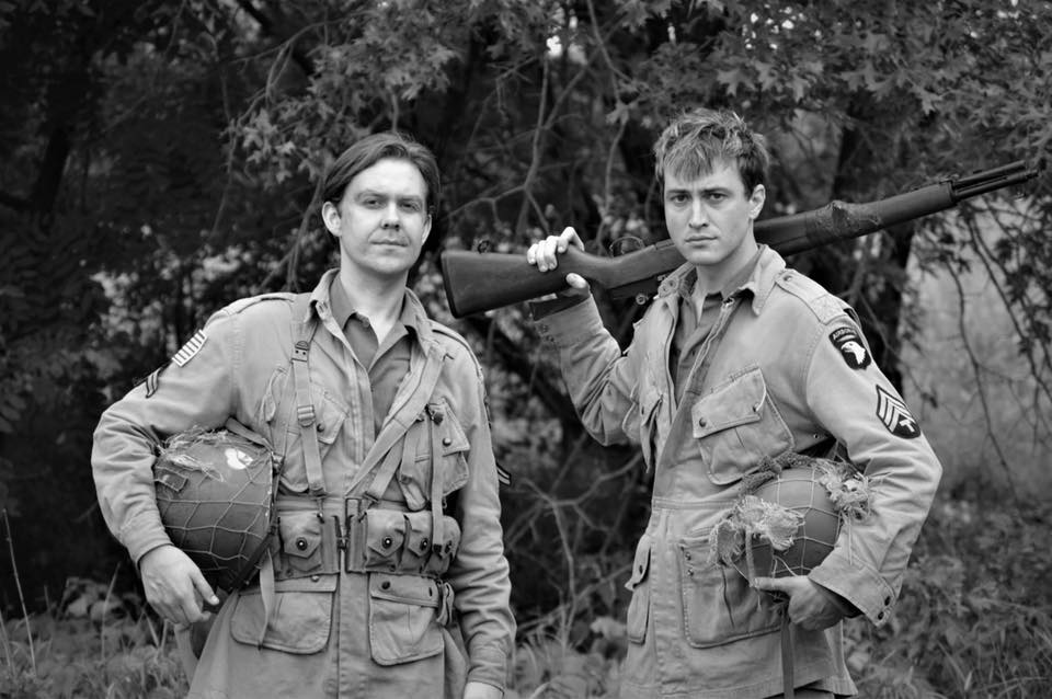 brandon_or_off's tweet photo. Brothers in Arms. #BehindtheScenes #SavedByGraceFilm #LegionFilms #WW2 https://t.co/imPBo6vwNP