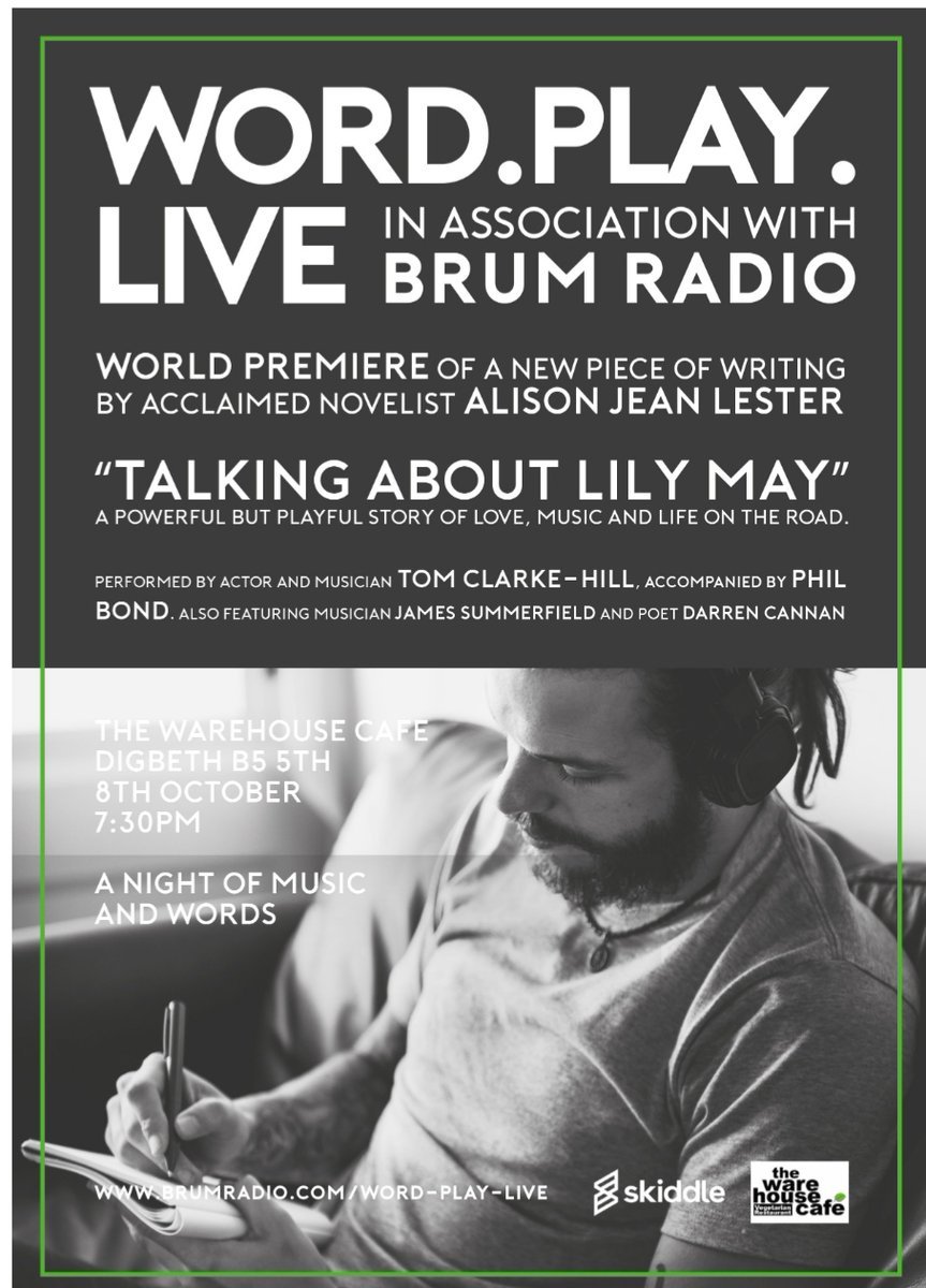 I've finally figured out how to post the poster! And what a great poster! Thank you @brumradio_books, @BrumRadio, @brum_enthusiast, and @warehouse_cafe for this chance to be audible. #shortstorytelling #thingstodoinbirmingham #poetry