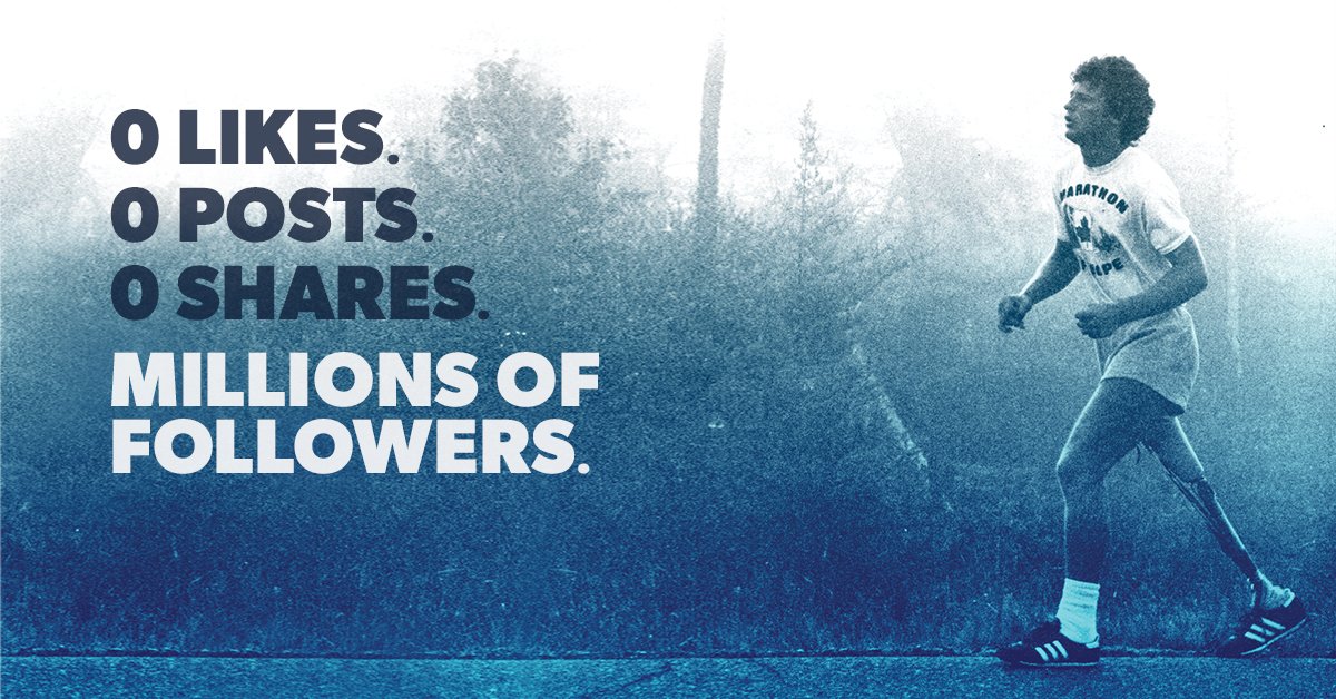 On September 16th, join the Run worth talking about. Sign up for
the #TerryFoxRun: terryfox.org/run