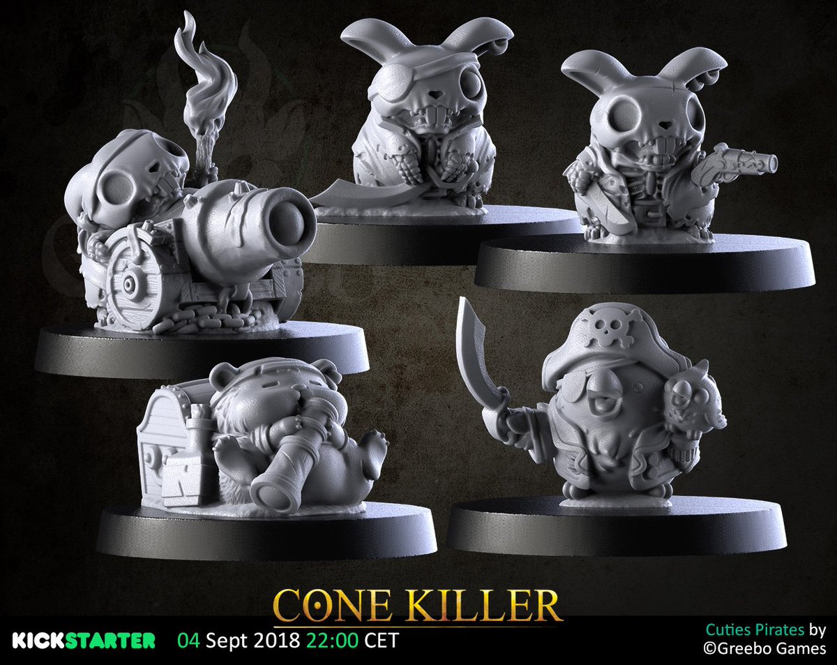 Cone Killer: For all collectors, painters and gamers: limited edition models created to celebrate this Summer 2018 in a fantasy style! goo.gl/KCcU9o (Link to the campaign) #legacyvault #greebogames #limitededition #Miniature #miniaturepainting