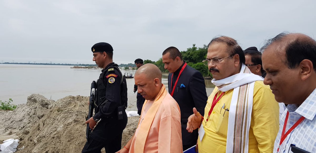 Hon'ble CM sir visit to Basti on 6th September to review the ongoing Flood relief works and to Distribute the relief materials to flood affected Families.