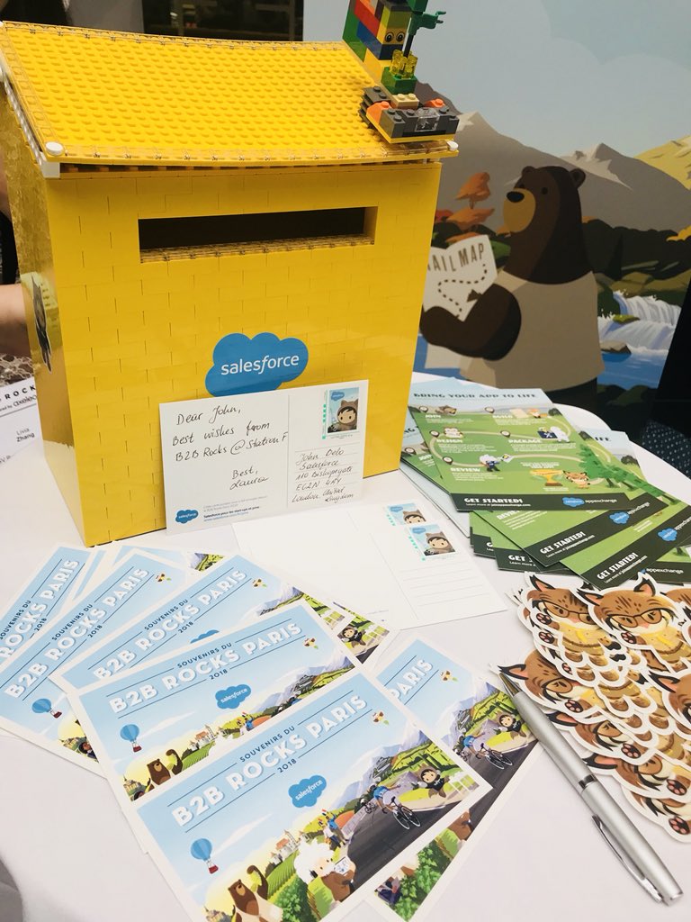 JulieDJacobson's tweet image. Partnering with @B2B_Rocks yesterday main stage with @axeleo at the largest startup campus in the world! @joinstationf #Paris #B2BRocks proudly supported by @appexchange