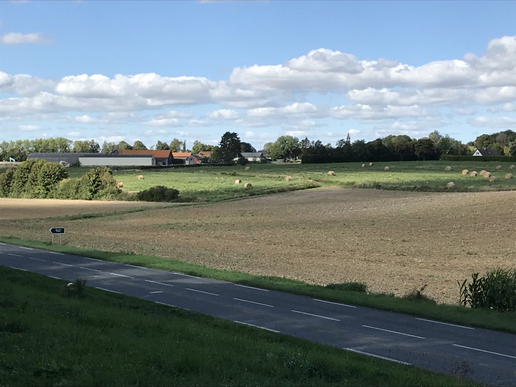 Late afternoon sunshine looking across no mans land to the shrine attacked by the Devonshire’s on 1st July . Walking the Somme , Poets Walk <a href="/sommecourt/">Paul Reed</a>  Annual trip