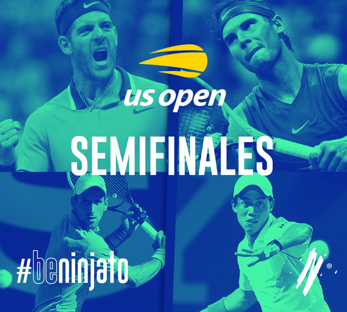 ninjatobtl's tweet photo. Viernes de SEMIFINALES del #UsOpen 🎾🎾

#BeNinjato https://t.co/CHZCwXWJK2