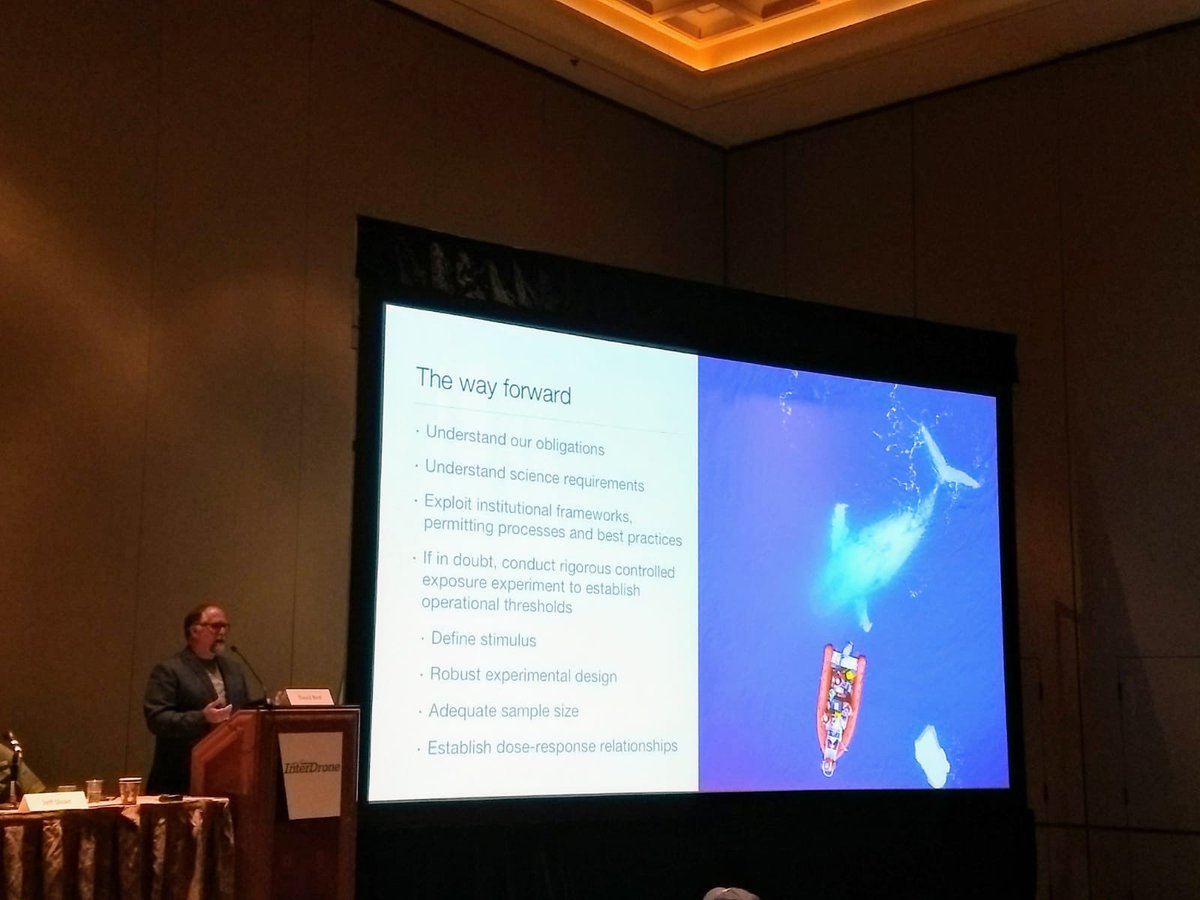 sensefly's tweet image. “Ethics when using drones is like a muscle, if you don't use it, it atrophies.” -@dioptrica on whether drones disturb wildlife #InterDrone