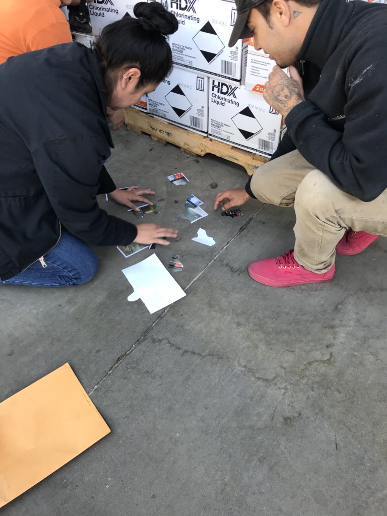 HomeDepot1070's tweet photo. Store1070 MET Partnership Scavenger Hunt in full effect! Fun time partnering with each other to solve the riddles! Congratulations to our winners: Justin, Bob, Andrew, Judith and Claudia!! 🎉 #TeamSpirit #ASDScreativity 🤣#METAPPRECIATION @homedepotd174 @likevike @DonnaTenoTHD https://t.co/uXzYp3iXtj