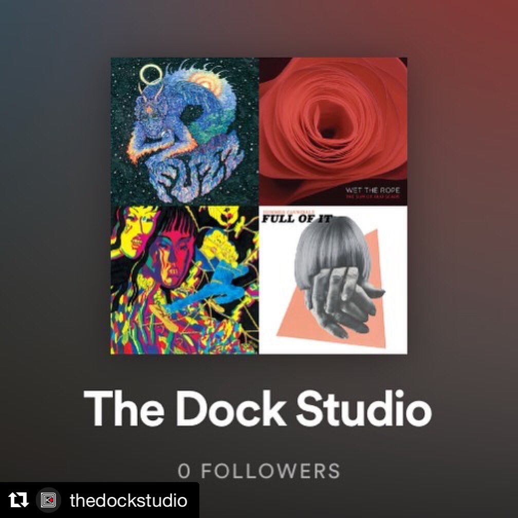 Check out a playlist on @spotify of songs recorded at The Dock. If you’ve recorded at the studio and want on the list, let us know!! #fuzz #seaofbees #wettherope #horseneck #theeohsees #tysegall #chkchkchk #wand #dogparty #screature #thedockstudio open.spotify.com/user/lsjackman…