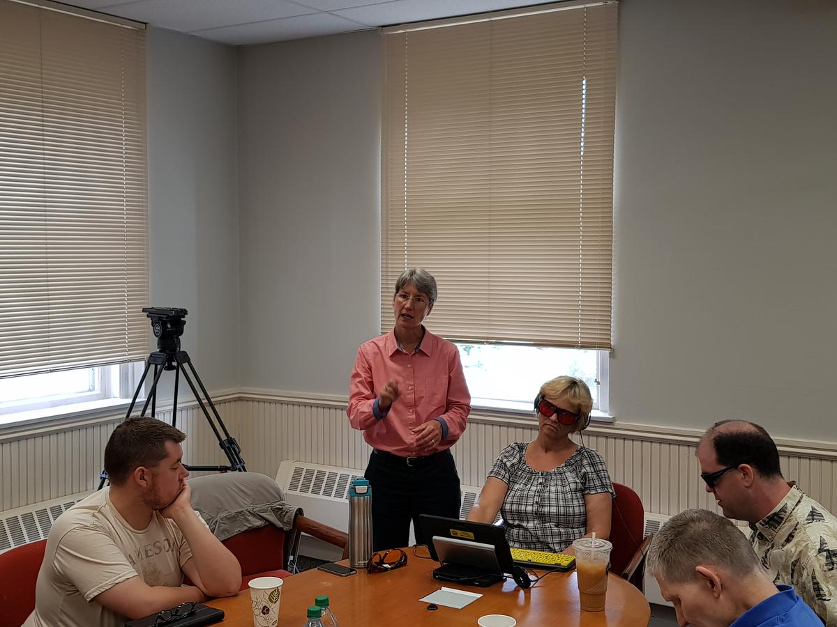 nhpr's tweet photo. Visually Impaired N.H. Voters Get Training On Accessible Ballot System https://t.co/BuTmB3KurF #NHPolitics https://t.co/POePcqCmGw