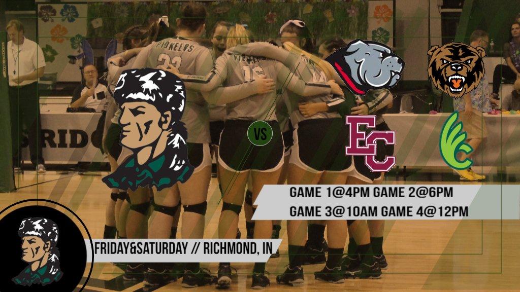 CRCPioneers's tweet photo. VOLLEYBALL WEEKEND! CRC travels to Richmond, IN for the Earlham College Tournament! 
Friday-4PM vs. @BoyceVolleyball -6PM vs. @UPIKEAthletics Saturday-10AM vs. @EarlhamQuakers -12PM vs. @dubc_volleyball
#GoPioneers #crcvb https://t.co/nIYUXMey2Q
