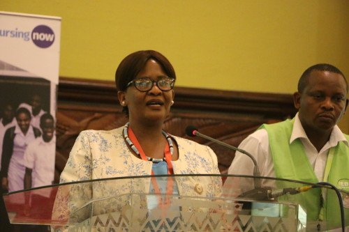 The incoming president, Keoagtse Kgwabi making her maiden speech #ECSACON2018