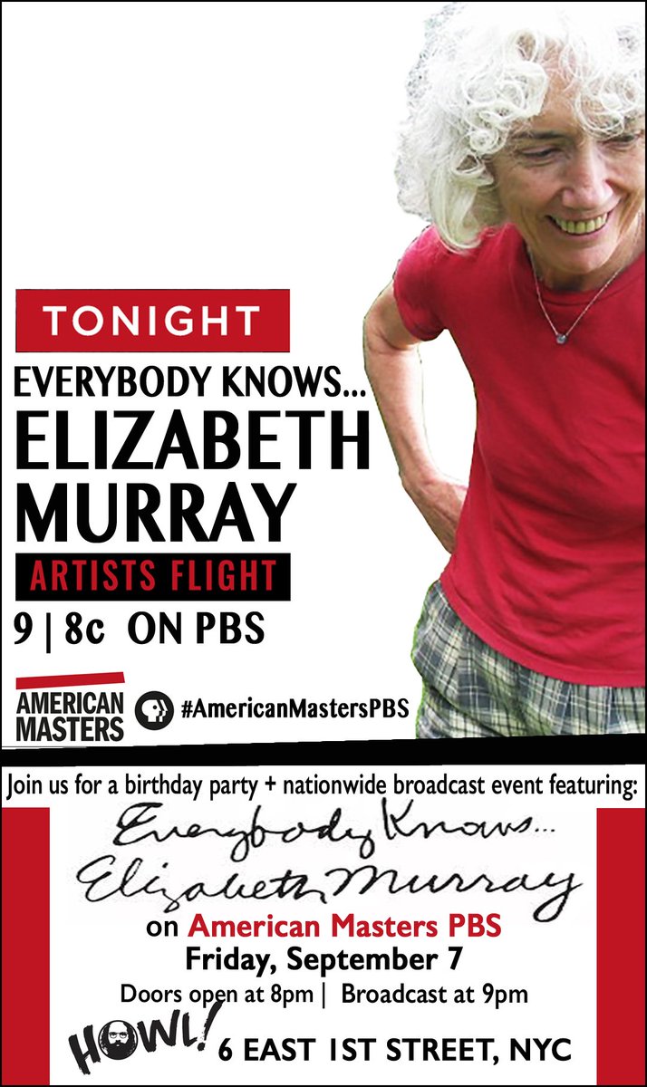 EMurrayArt's tweet photo. Tonight! Birthday + nationwide event celebrating #ElizabethMurray at @HowlHappening 8pm! #americanmasterspbs @PBSAmerMasters: https://t.co/XVfBU3DuJI https://t.co/KkIijGtCN9