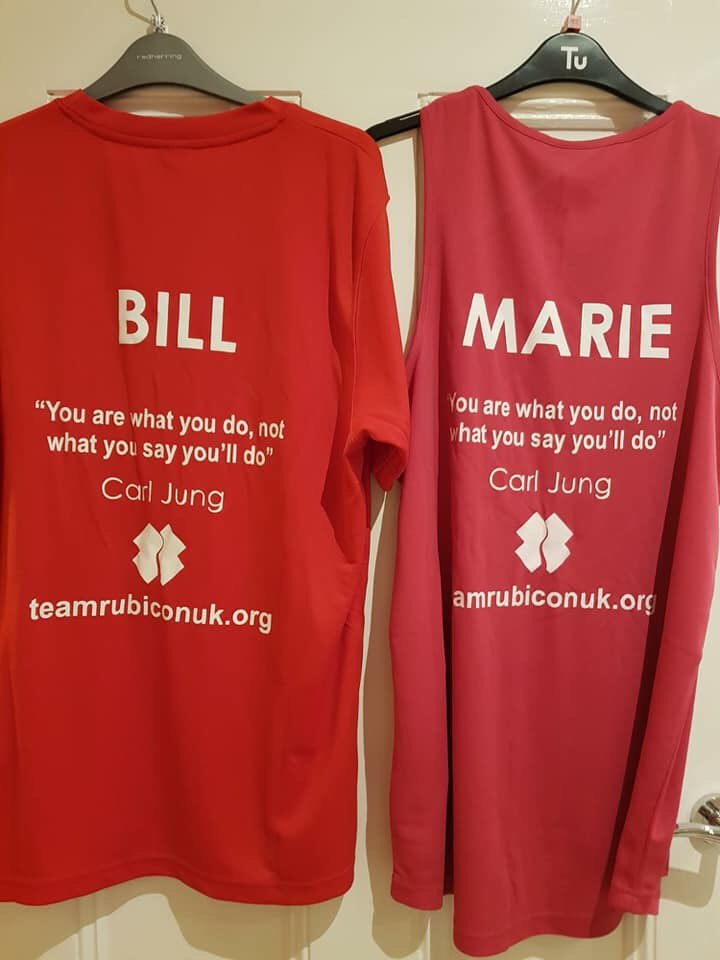 The @TeamRubiconUK running vests have arrived!!! Bill & Marie are #RunningforRubicon  this weekend @greatnorthrun_ 🏃🏻‍♂️🏃🏻‍♀️

Please give them lots of support along the route & help them reach their £1000 target #charity #running #halfmarathon 

justgiving.com/marie-stephens…
