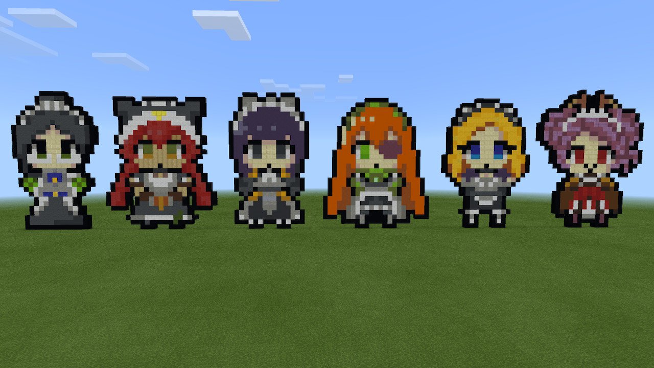 ℹ ててりすくℹ 劇場版ぷれぷれぷれあですのedのドット絵をマイクラで再現してみた Minecraft マイクラ Overlord オーバーロード T Co Wvlnurzbhk Twitter