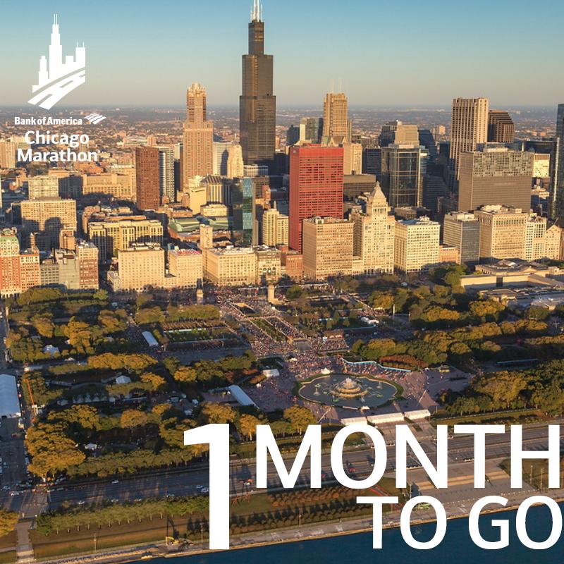 ONE. MONTH. This is it #ChicagoMarathon-ers 💙❤️