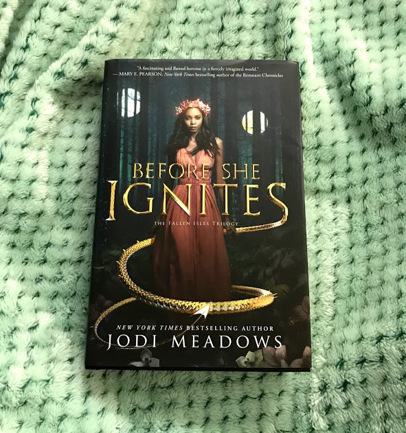 CharityRau1's tweet photo. My #FridayReads is #BeforeSheIgnites by @jodimeadows π #yabooks #yafantasy https://t.co/okIbkisJvL