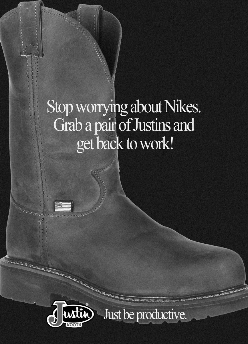 WARNING: Some people are very allergic to work boots. 

#KaepernickNike #Kaepernick #JustDoIt #JustDoWhat