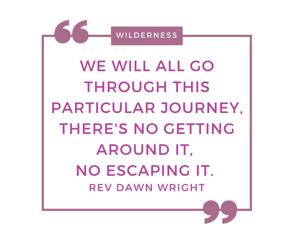 revdawnwright's tweet photo. The wilderness... it is unfamiliar, it is a place that will leave you vulnerable. It's a place sometimes that will tell you that God is not on your side. BUT DO NOT let this shake your #faith. Hold tight. Trust in #God. #Wisdom #RevDawnWright #Preach https://t.co/xrWR49weII