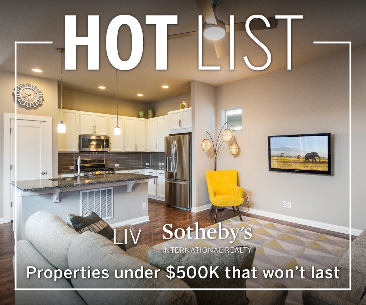 LIVSIR's tweet photo. With homes under $500K moving off the market quicker than ever, LIV Sotheby's International Realty's 'Hot List' features these hot properties that won't last! To view our newest listings, visit https://t.co/iv4P9Cr5CK. #thelifeyoulove https://t.co/DxRZljLrHy