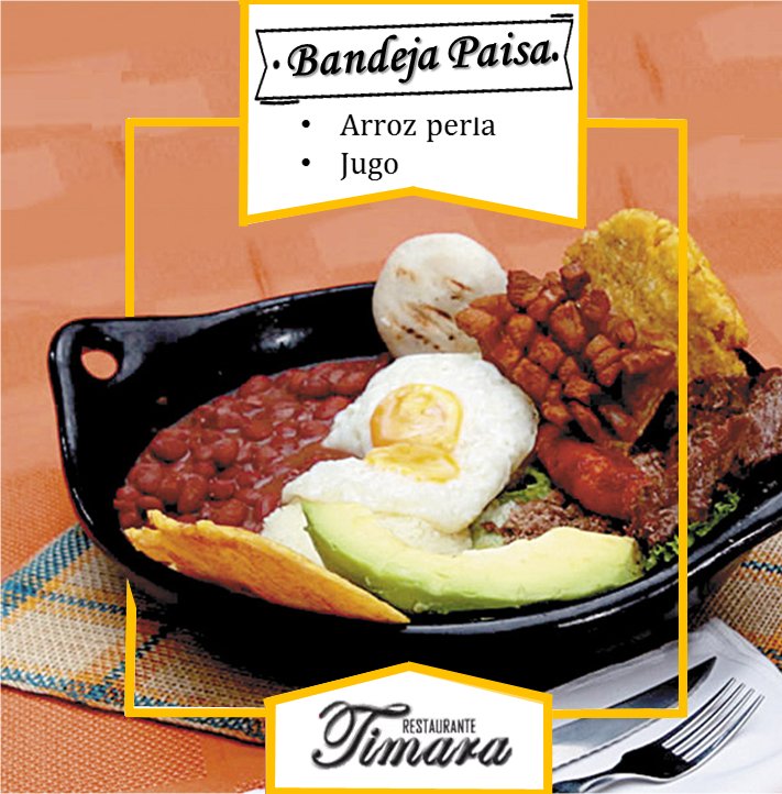 Aun pensando que almorzar hoy? Que tal un típico de nuestra tierra paisa! Date un gusto, te lo mereces!!