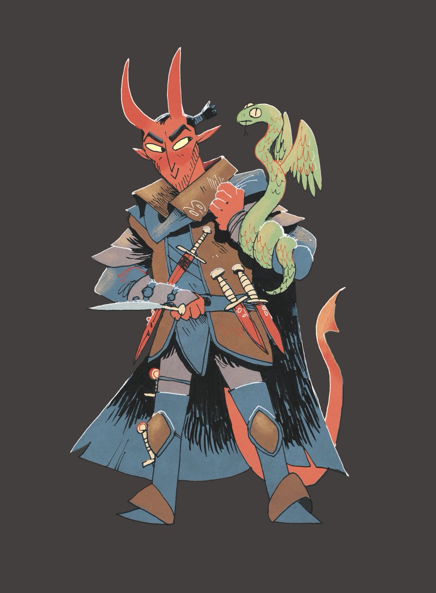 d20plusmodifier's tweet photo. Dungeon Mayhem! Coming in November and I drew it! Here are the characters! My name on like a real #dnd thing! https://t.co/jXLmf48OPW https://t.co/PKcsR0KpbM