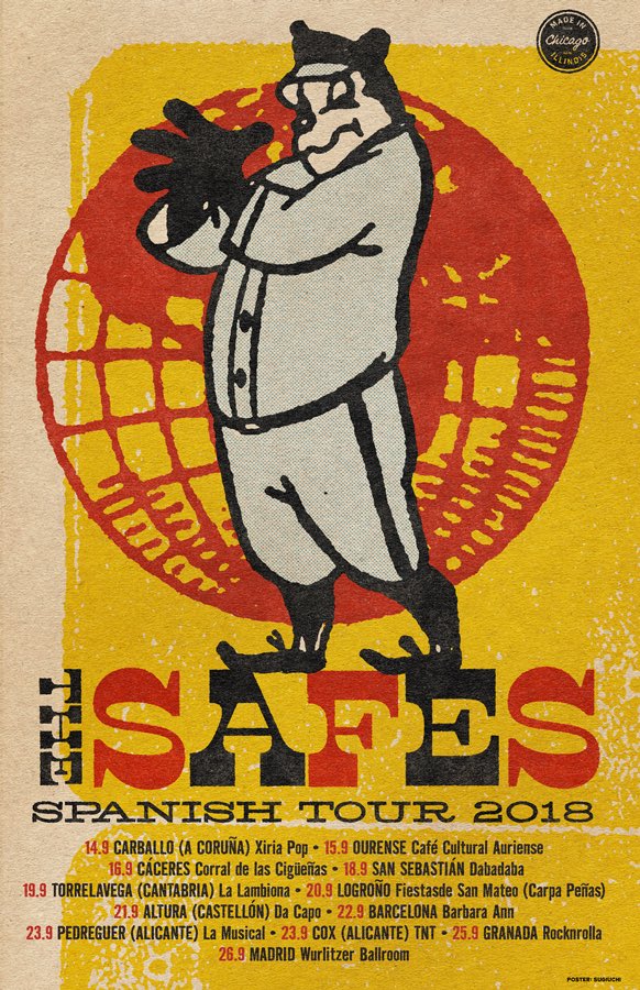 How do you like our fabulous tour poster for our 12-show tour of Spain that's kicking off next Friday? Please let us know. Thanks Scott <a href="/HiVoRecords/">Hidden Volume</a> for the design! A big thanks to Carlos <a href="/ActionWeekend/">Action Weekend</a> Records, Juanma @BickertonRds , Dany <a href="/microsurco/">microsurco</a> and Gerardo of Los Chicos!