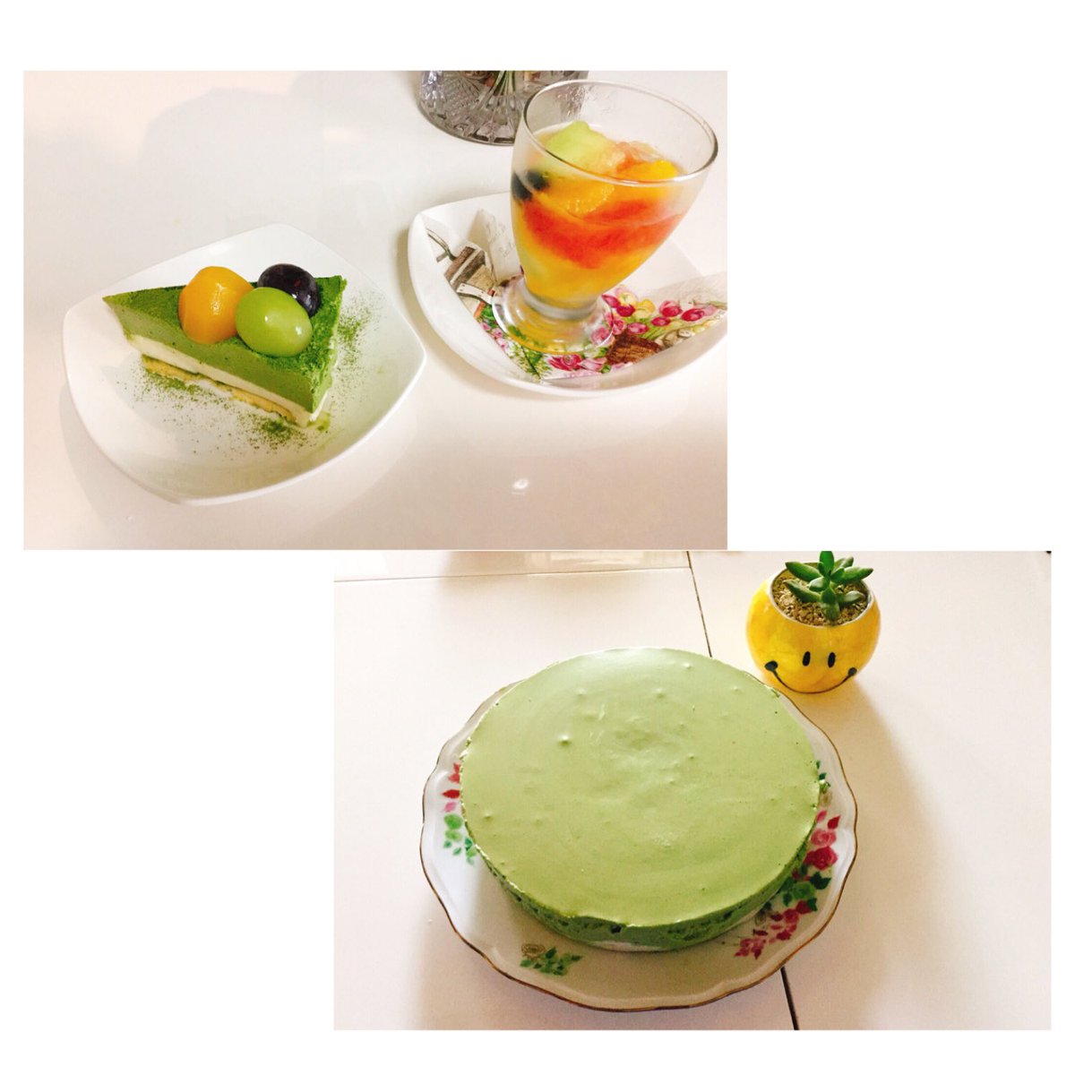 抹茶ムースケーキ