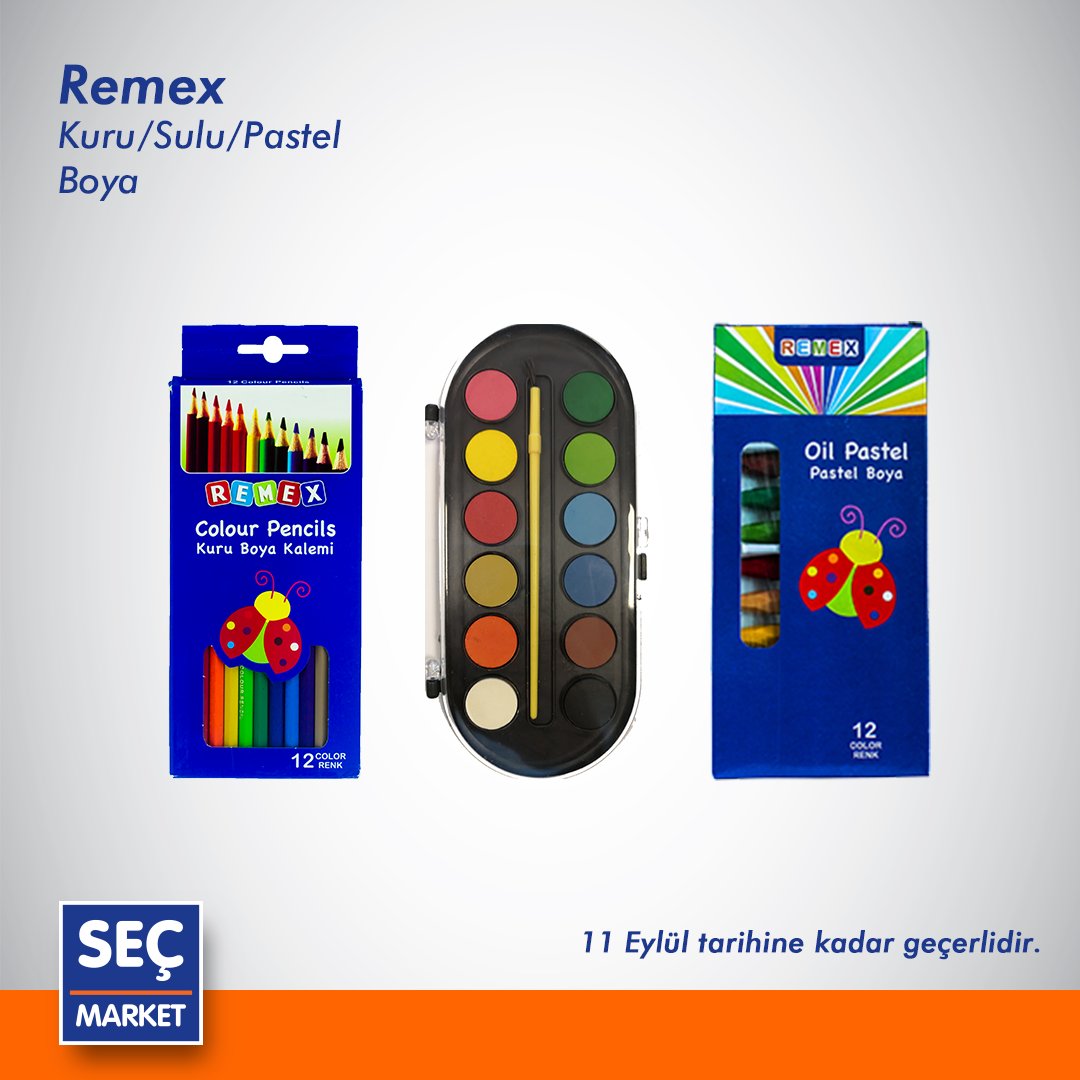 Remex boya setleri, minik sanatçıları bekliyor!